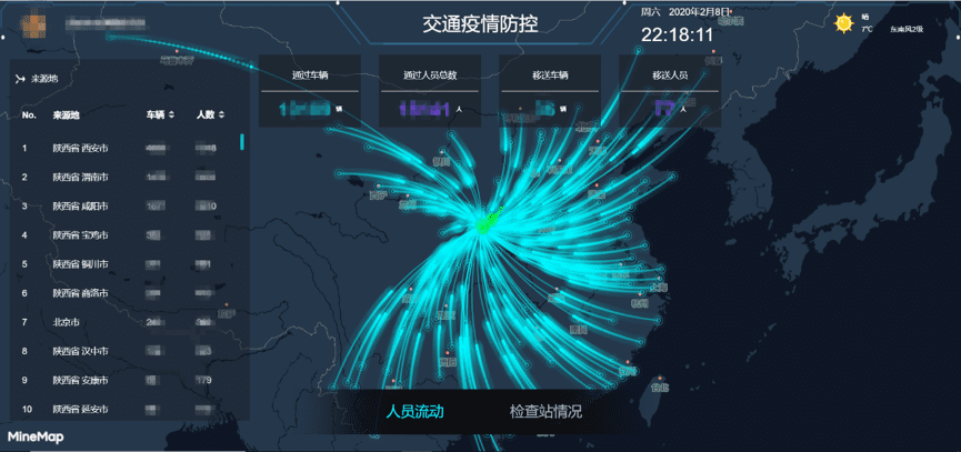 Abpay旗下世纪高通助力西安上线“交通疫情防控作战图”